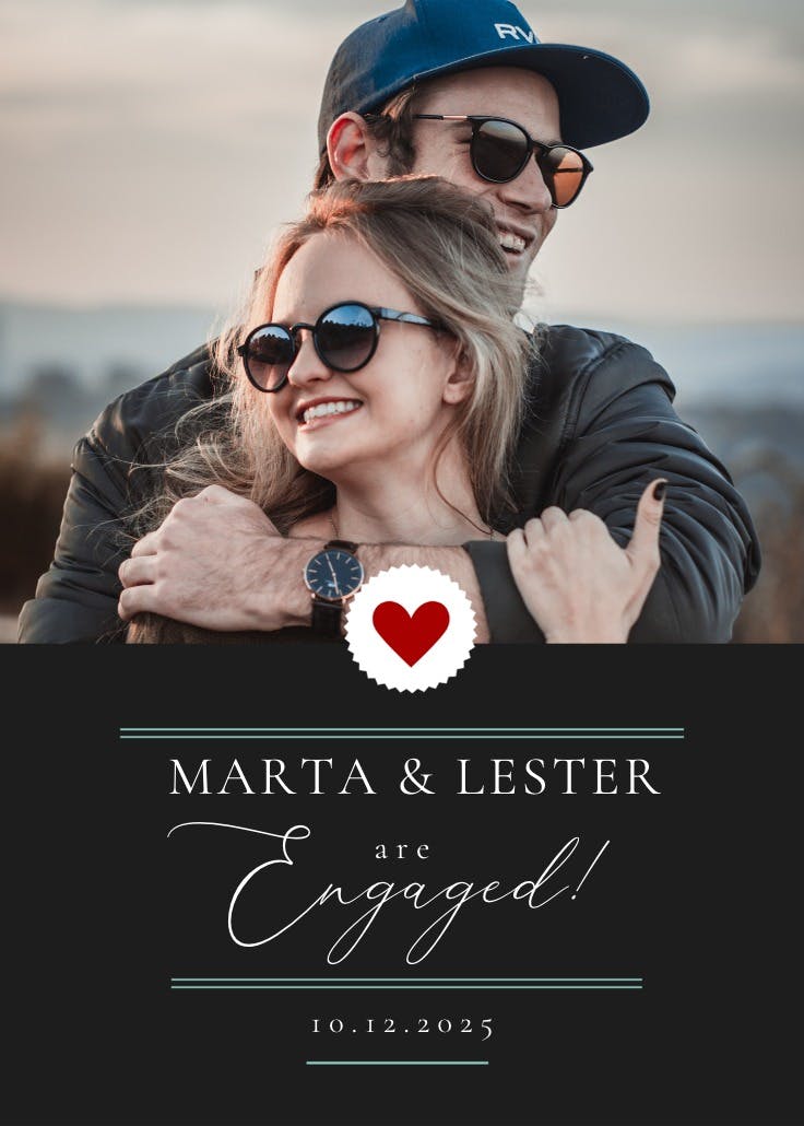 Classic engagement - anuncio de compromiso