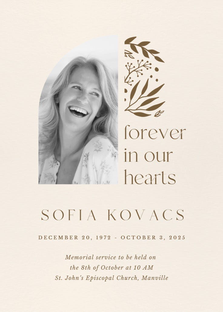 In our hearts - anuncio de homenaje