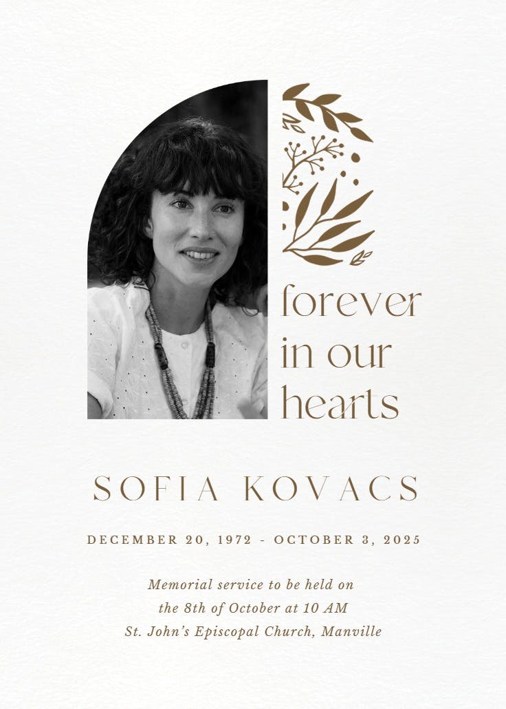 In our hearts - anuncio de homenaje