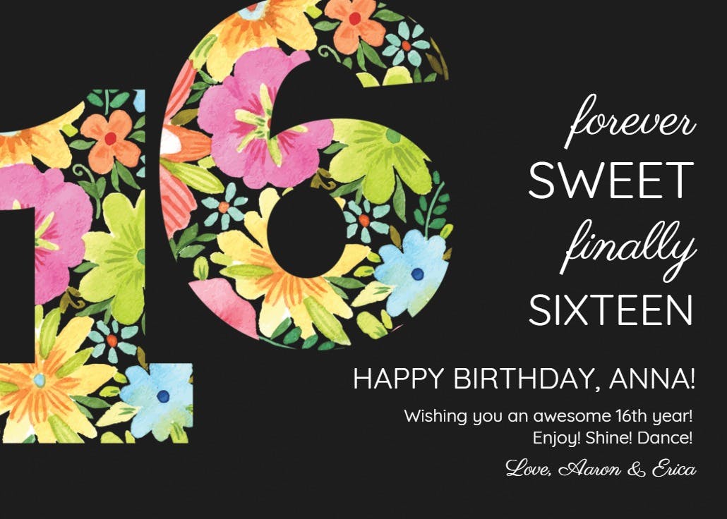 Forever flowers - birthday card