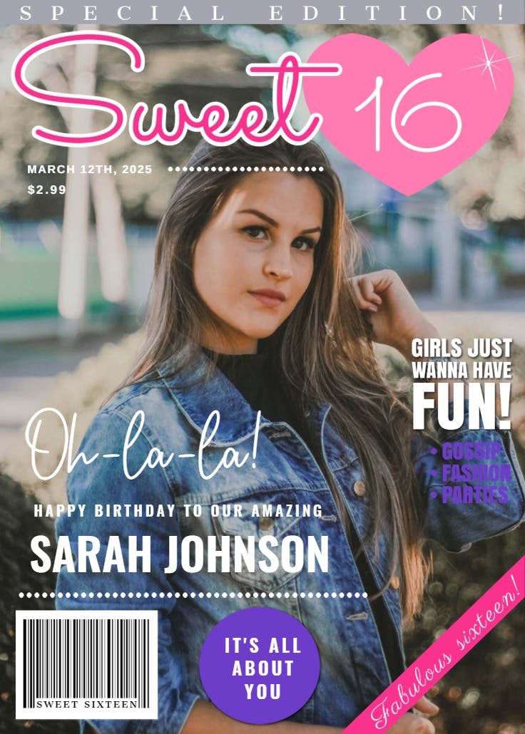 Special edition sweet 16 - birthday card