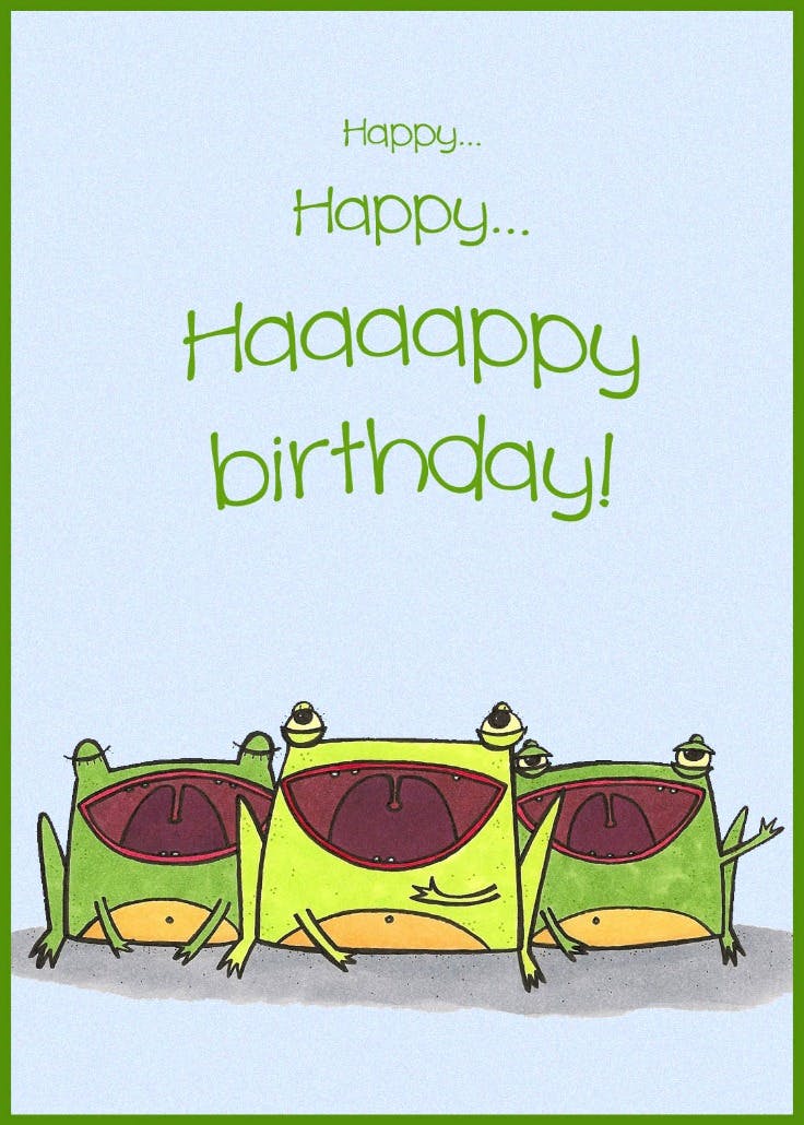 Happy birthday choir - tarjeta de cumpleaños