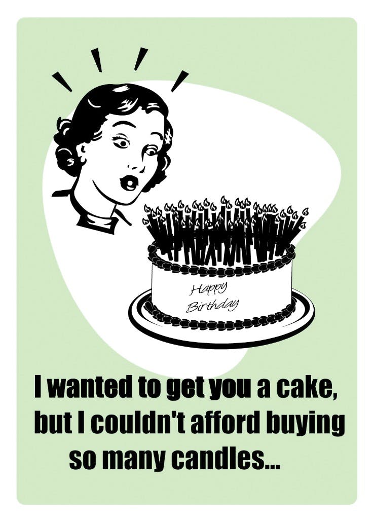 So many candles - tarjeta de cumpleaños