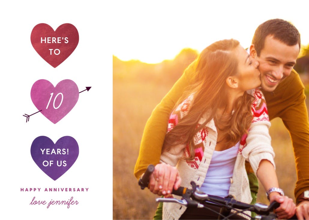 Sweetheart - happy anniversary card