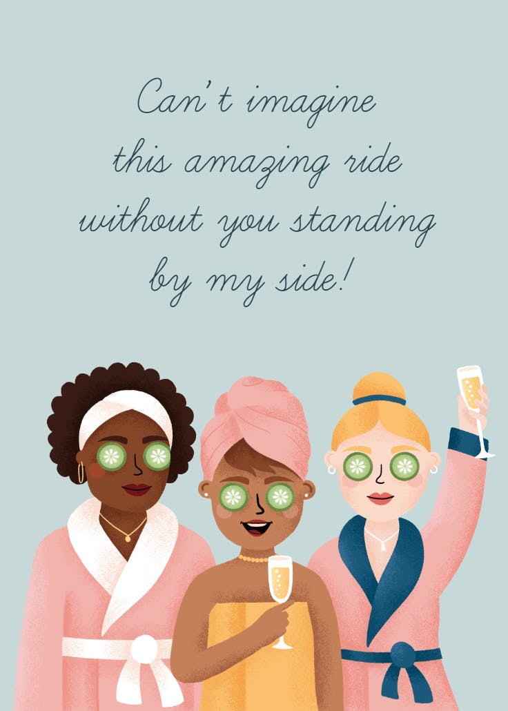 The chosen bridesmaid - tarjeta dama de honor