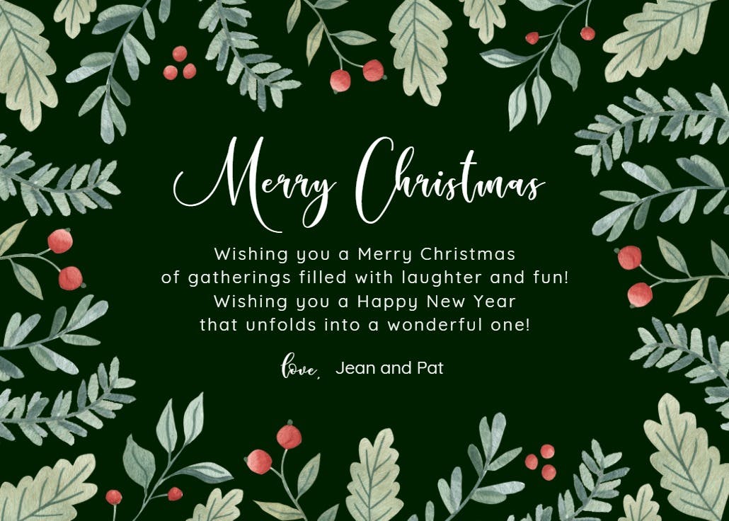Sweet berries - christmas card