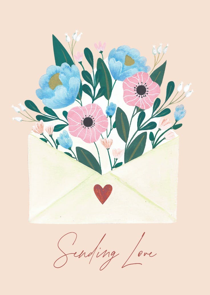 First class flowers - grandparents day card