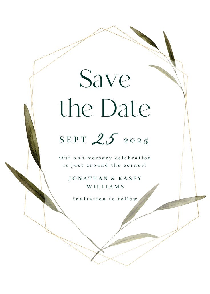 Meadow frame - invitación de fiesta