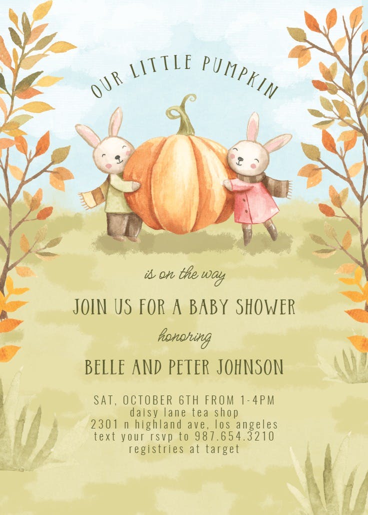 Pumpkin is ready - invitación de fiesta