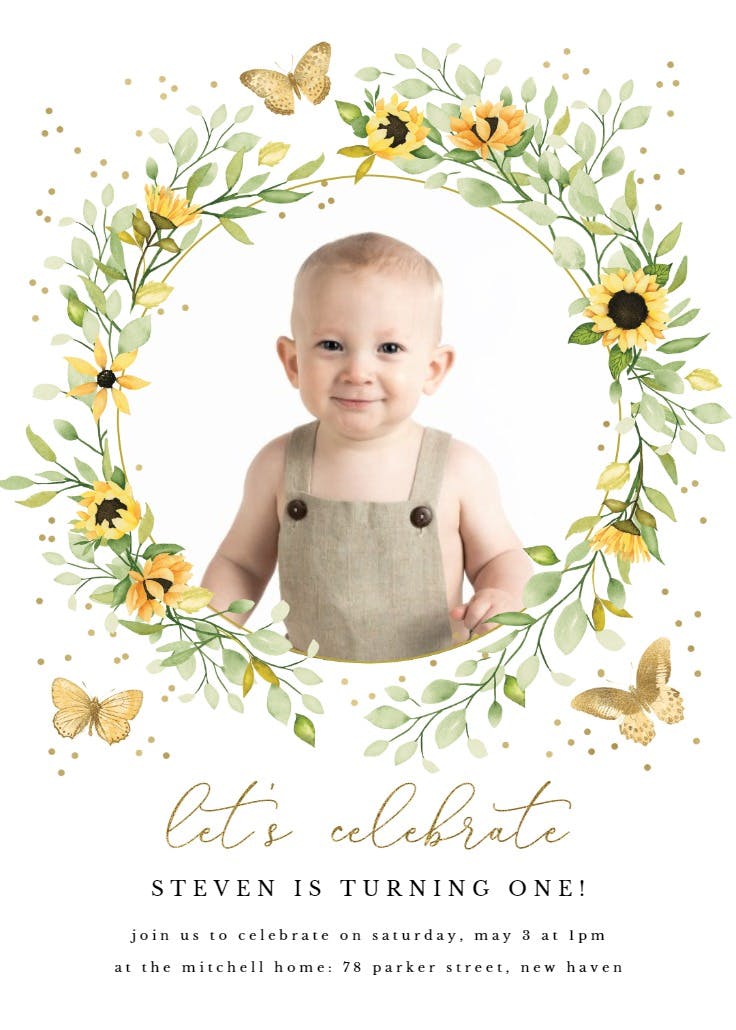 Butterfly accents - invitación de fiesta