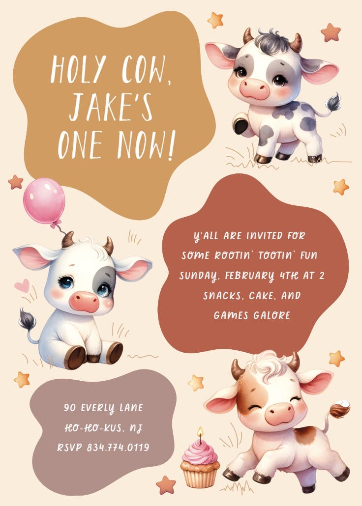 Little roundup - invitación de fiesta