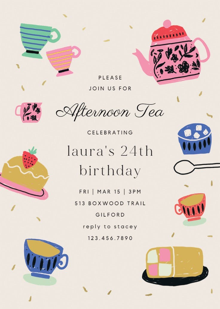 Bag ladies - invitación de fiesta