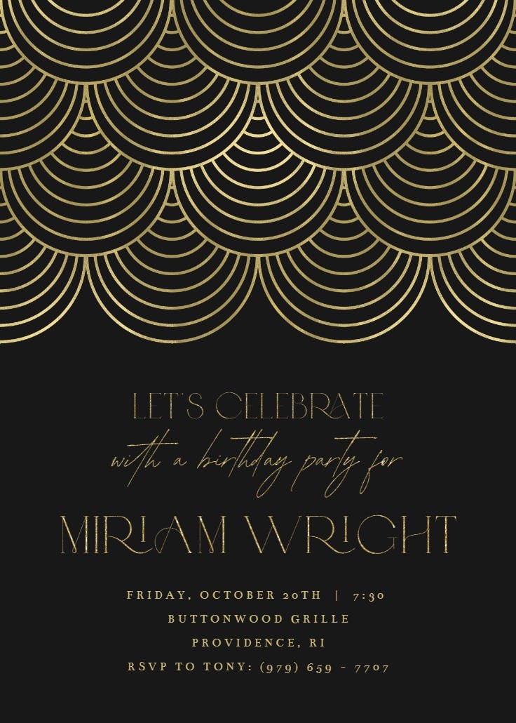 Celebration style - party invitation