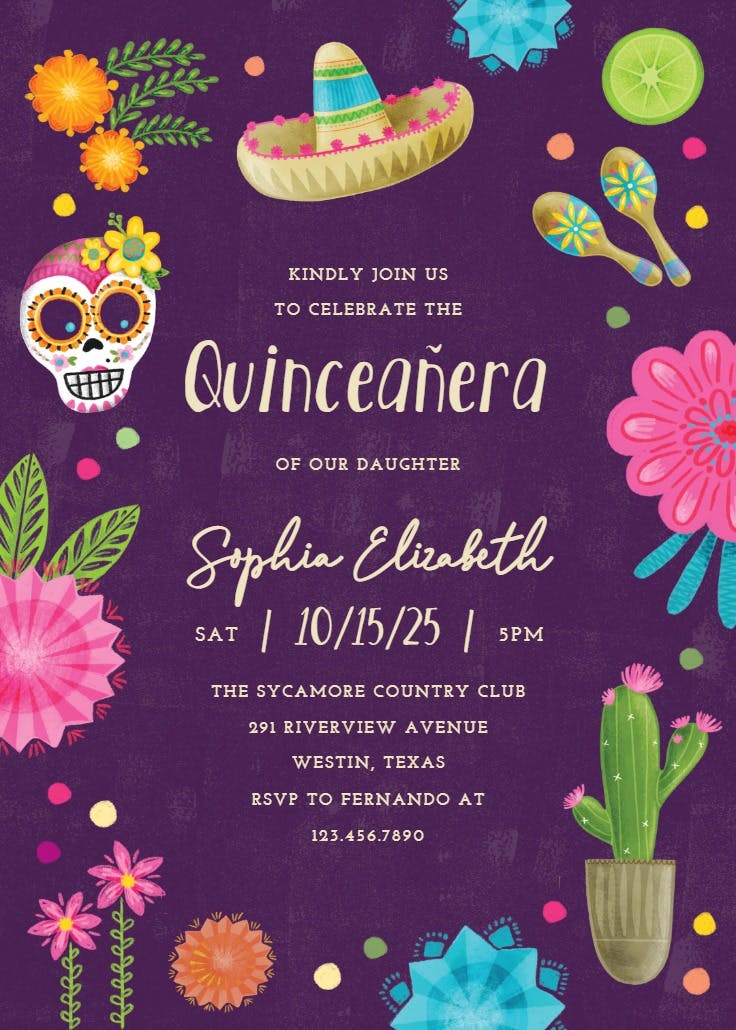 Dream night - invitación de cumpleaños