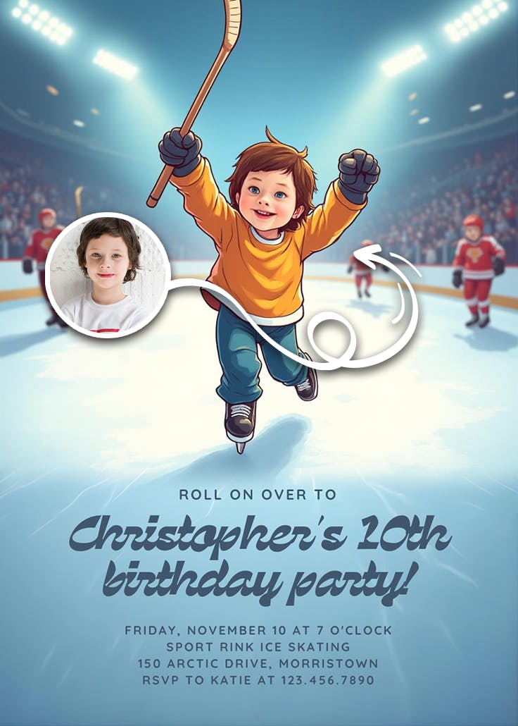 Hat trick party - birthday invitation