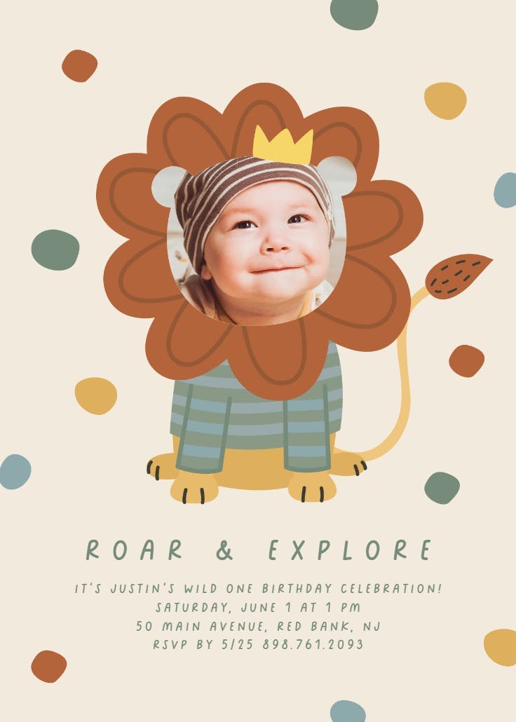 King of family - party invitation