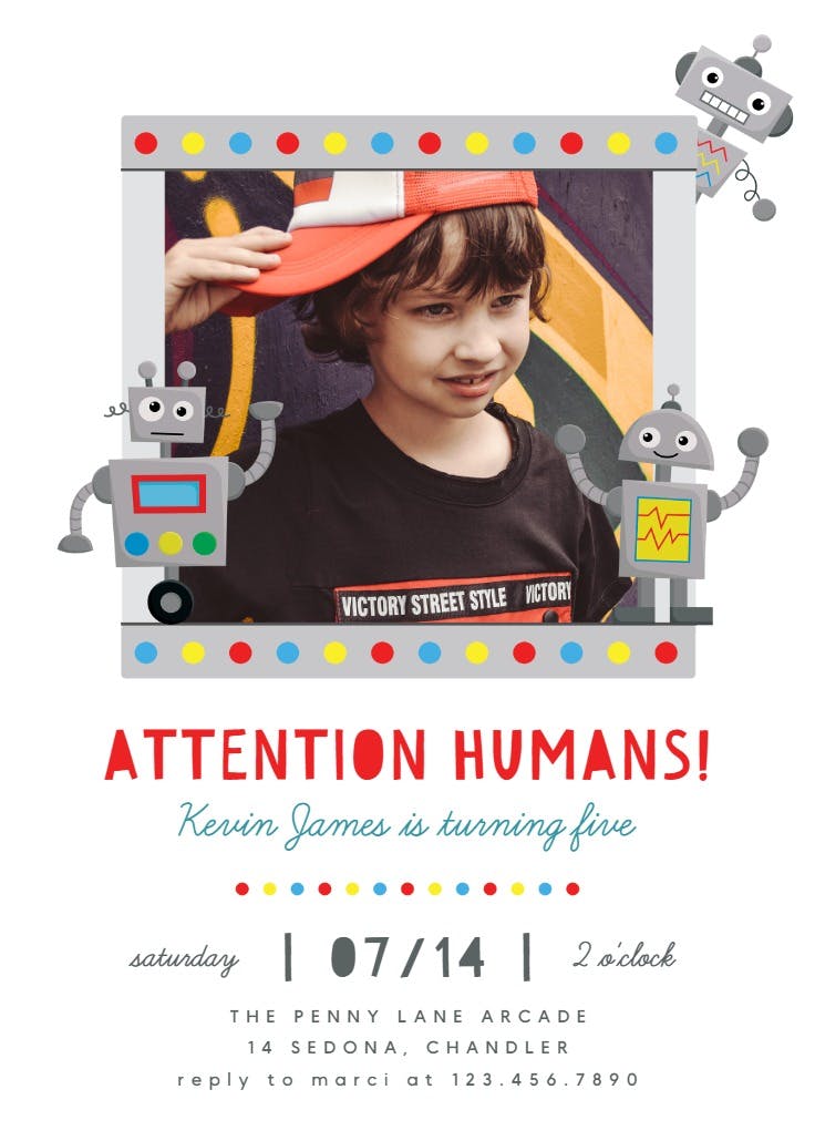 Party with bots - invitación de fiesta