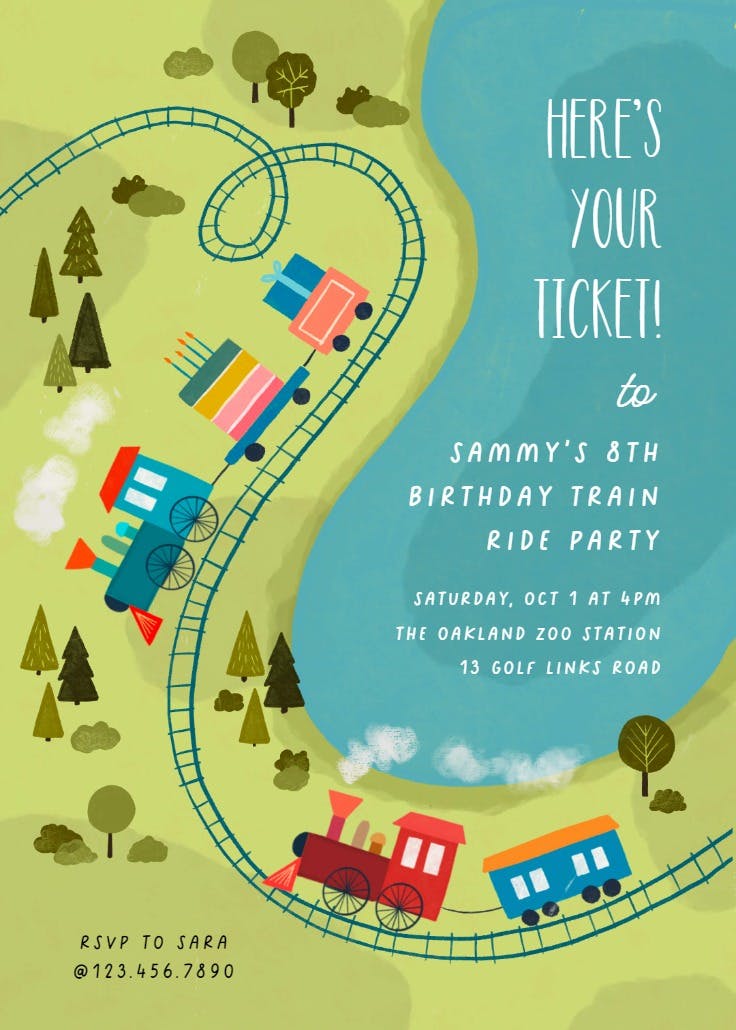 Your ticket - invitación de fiesta