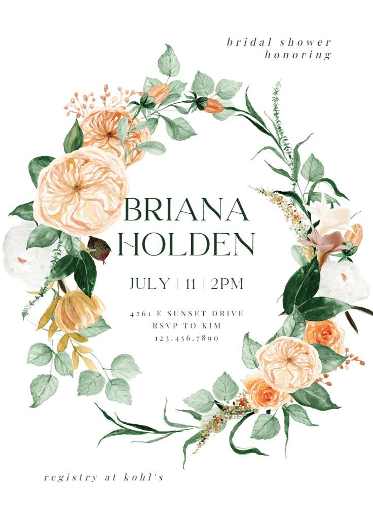 Indian summer - party invitation