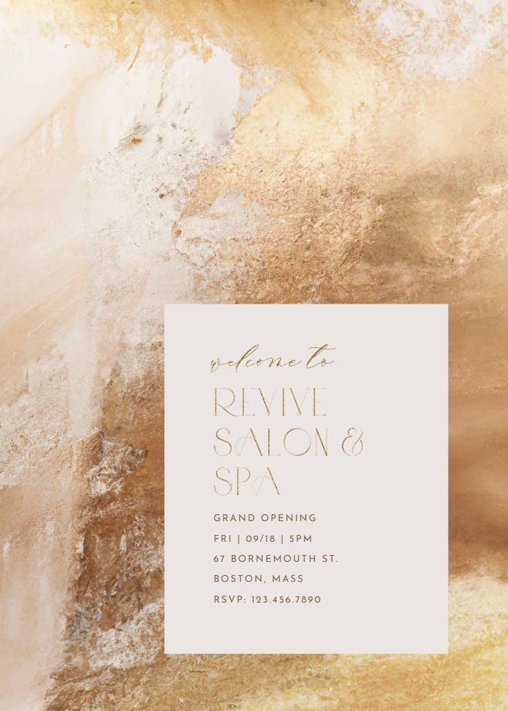 New look - grand opening invitation