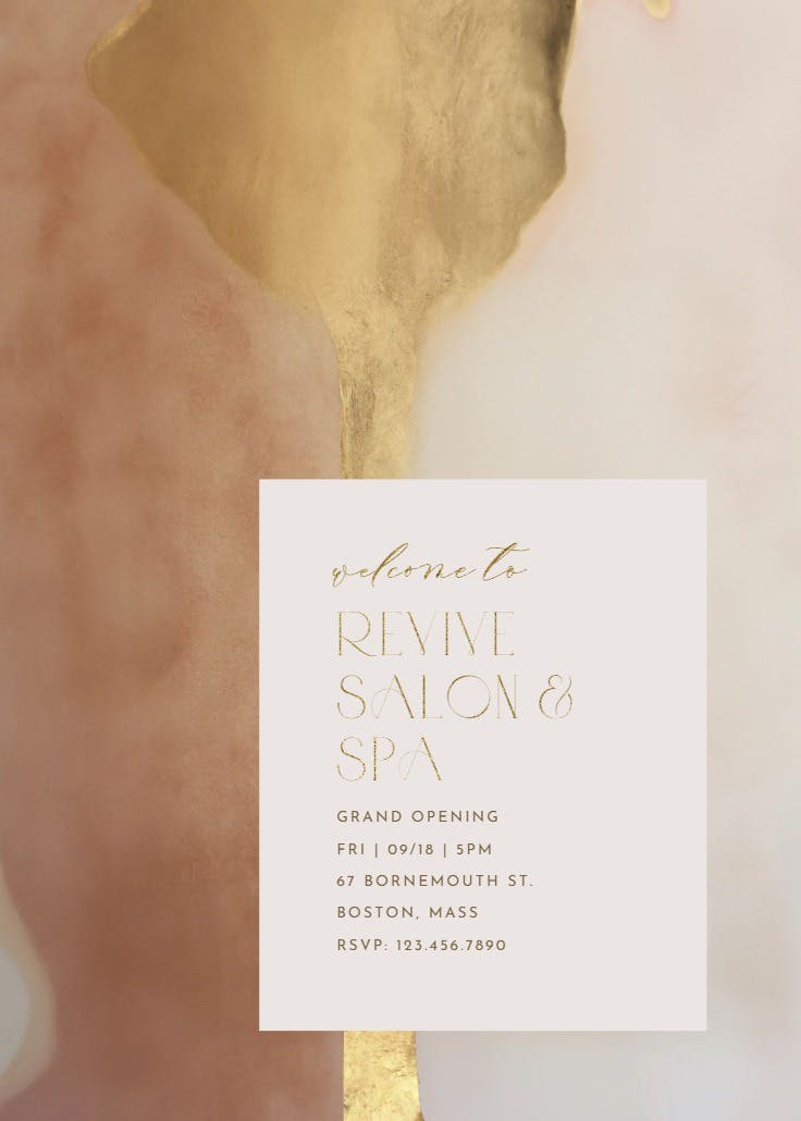 New look - grand opening invitation