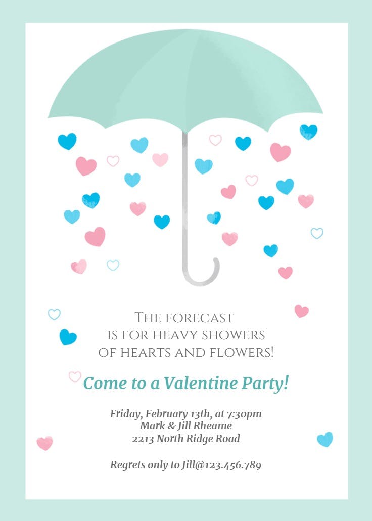 Valentine shower - invitación para san valentín