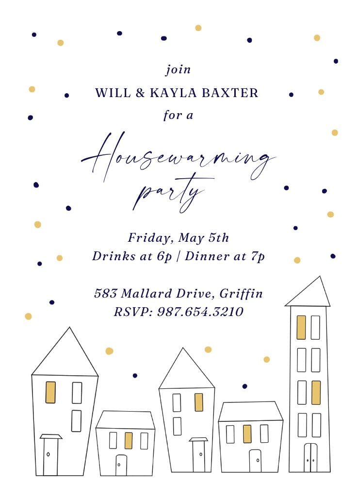 Home base - housewarming invitation