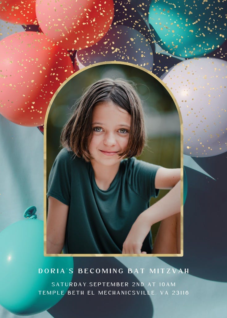 Pop-ular day - invitación de bar & bat mitzvah