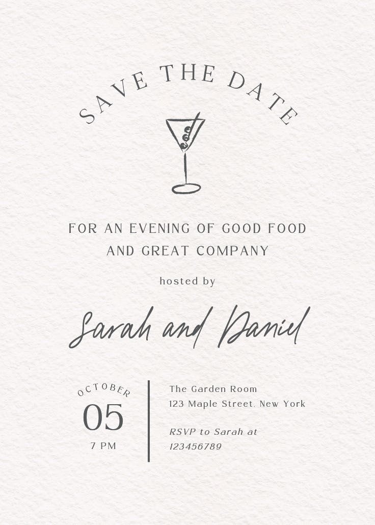 Structured typography - invitación para eventos profesionales