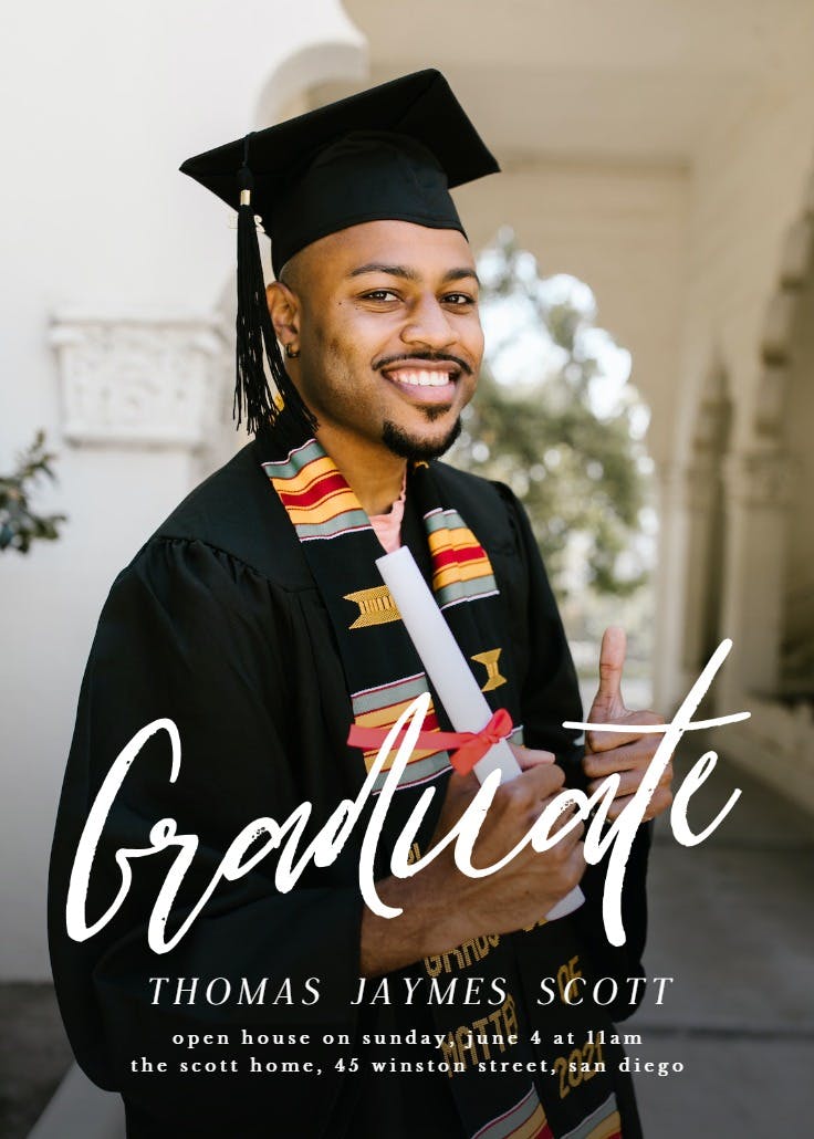 Full photo script - invitación de graduación