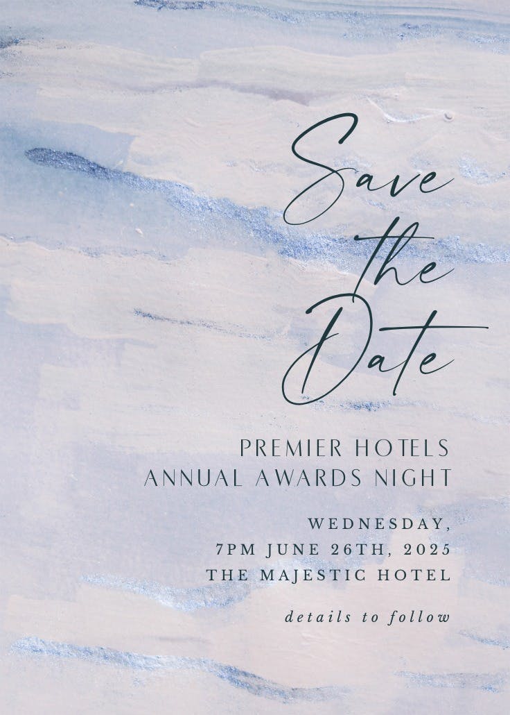 Minimal and elegant - invitación para eventos profesionales